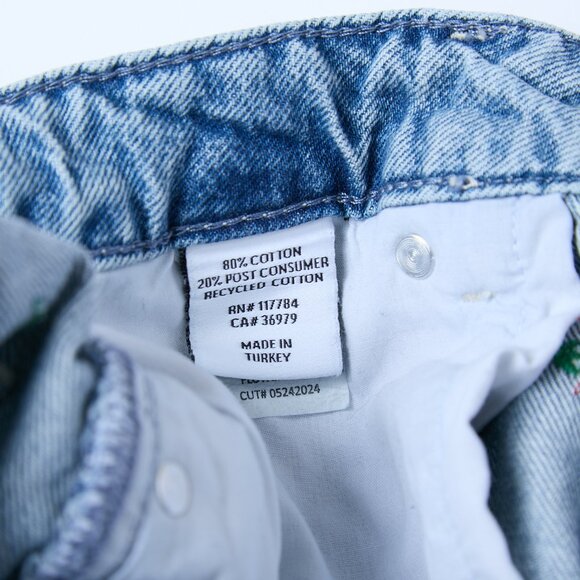 Rails Zuma Embroidered Flower Field Frayed Hem Denim Shorts Size 25 cottagecore - Picture 6 of 16